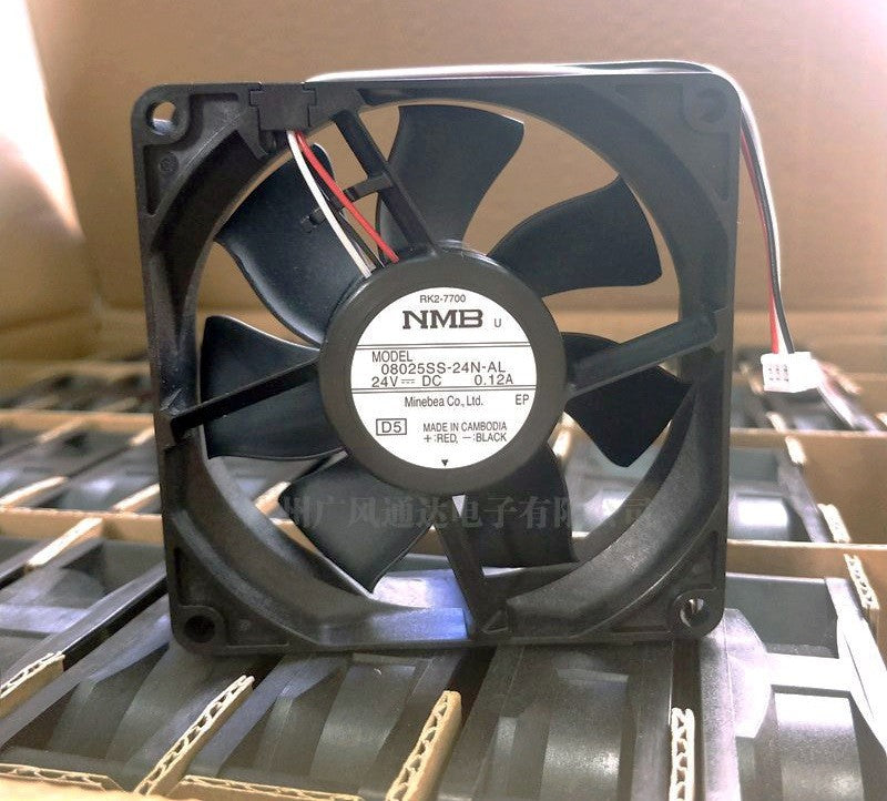 NMB 08025SS-24N-AL 24V 0.12A 3wires Cooling Fan NMB 08025SS-24N-AL 24V 0.12A 3wires Cooling Fan